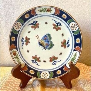 Pair of Royal Delft Butterfly Plates